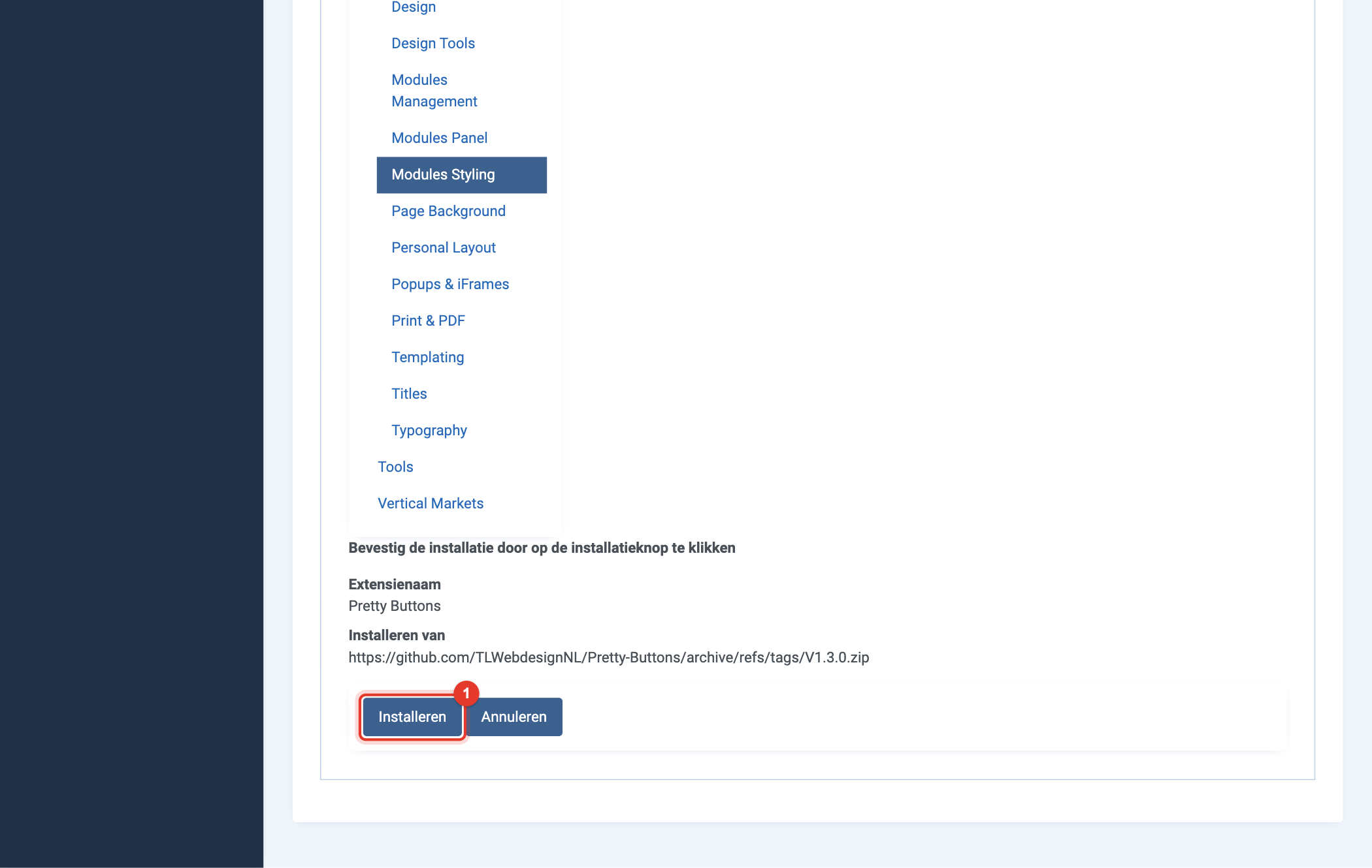 Joomla 6 Installeren vanaf web, de installatie bevestigen
